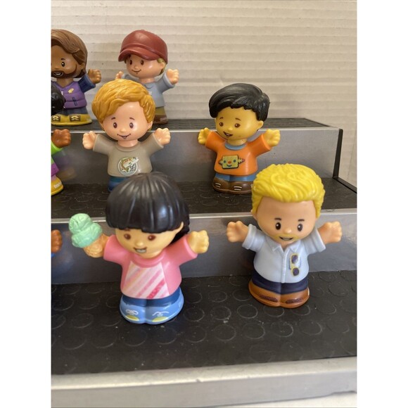 Fisher Price Little People Mixed Figure Lot of 10 School Kids Teacher Bus Driver - Picture 4 of 8